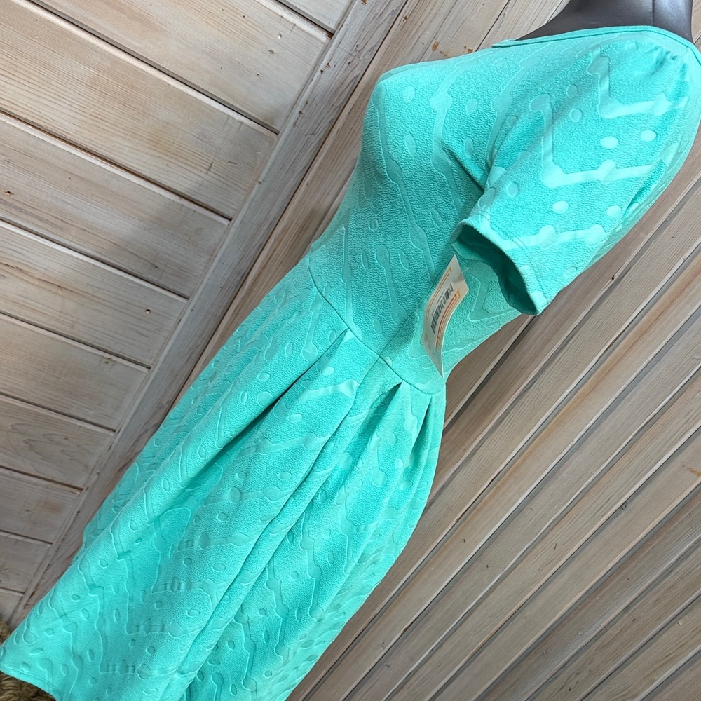 LuLaRoe Aqua Midi Dress - Picture 6 of 7